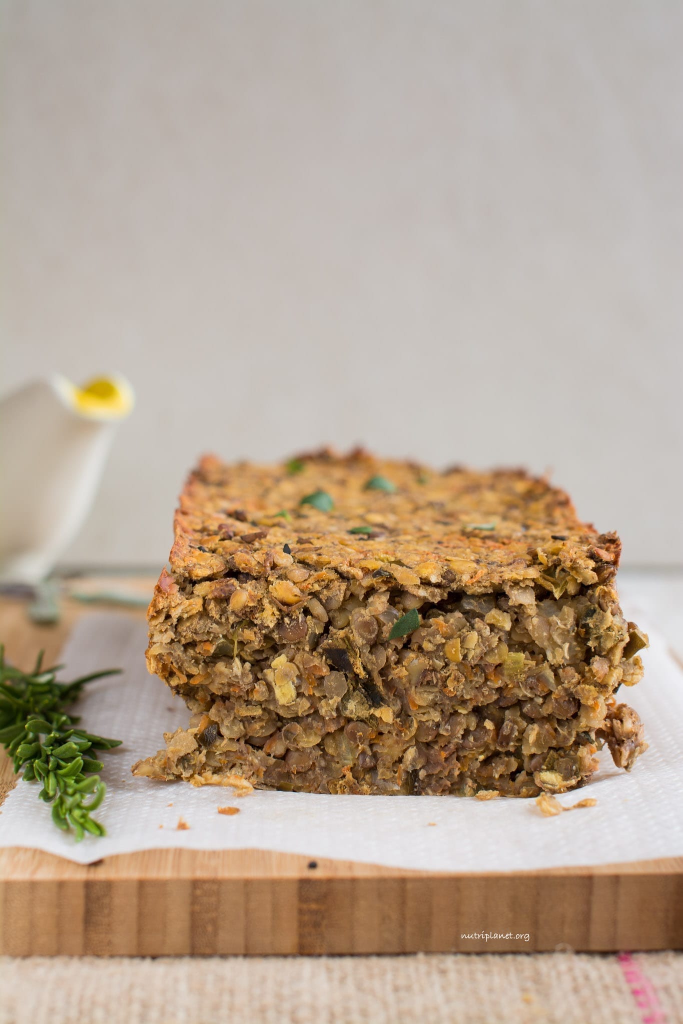 Simple Gluten-Free Vegan Lentil Loaf