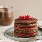 Chocolaty Vegan Gluten-Free Pancakes with Buckwheat Sourdough