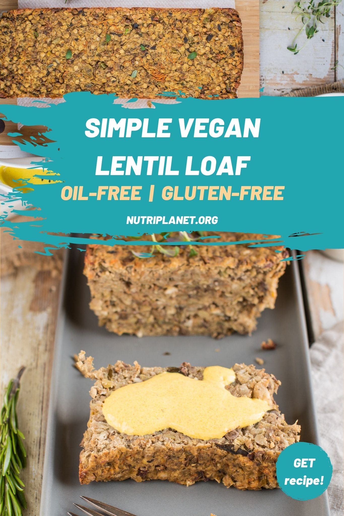 Simple gluten-free vegan lentil loaf recipe requiring only well-known ingredients. It’s hearty, holds together well and is full of flavour. 