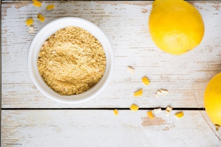 Homemade Dried Lemon Peel Powder