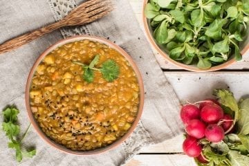 Simple Vegan Lentil Stew with Tomatoes