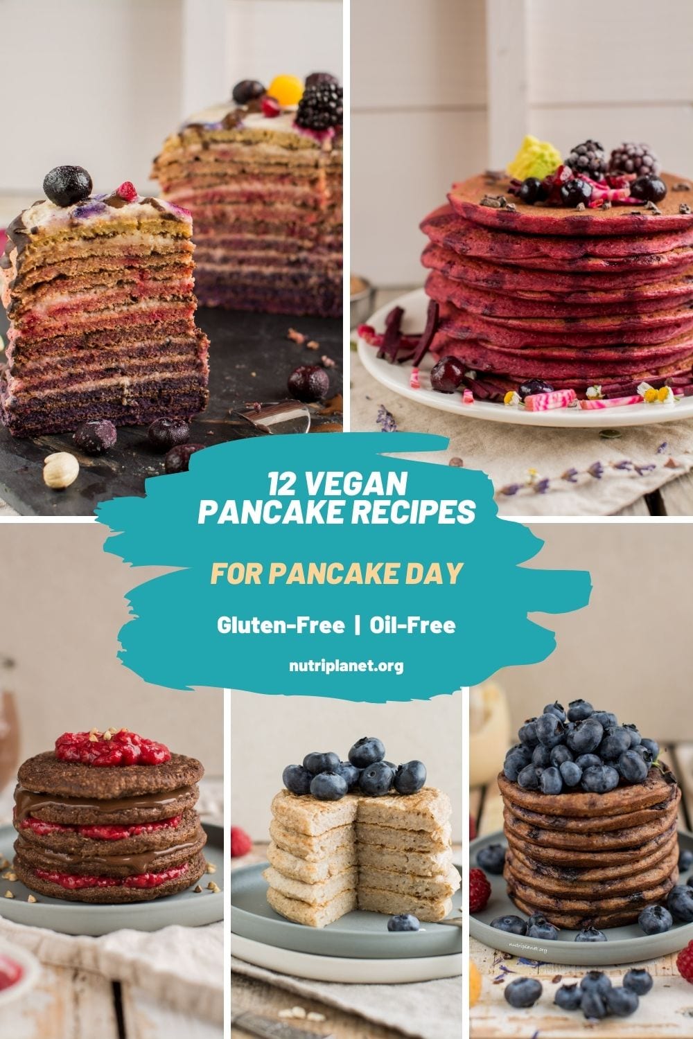 Pancake Day round-up: 12 vegan pancakes that are oil-free, gluten-free and refined sugar free.