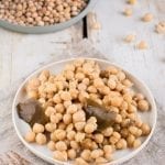 Sprouted and Cooked Chickpeas