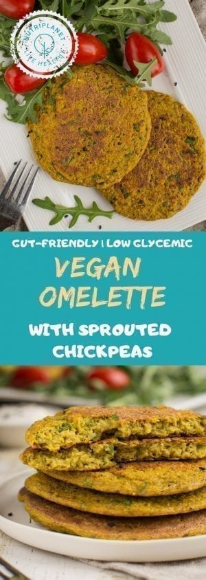 How to Make Sprouted Chickpeas' Vegan Omelette [Video] | Nutriplanet