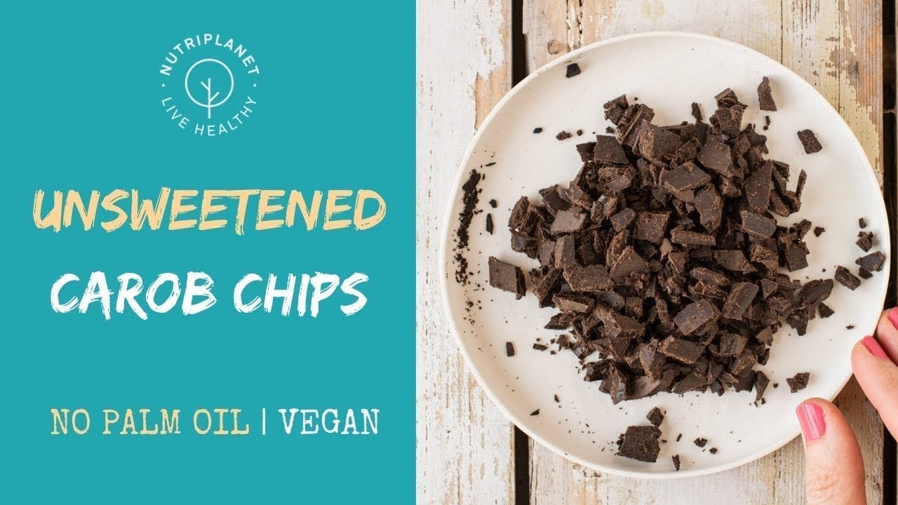 Carob Chips without Palm Oil [Unsweetened]