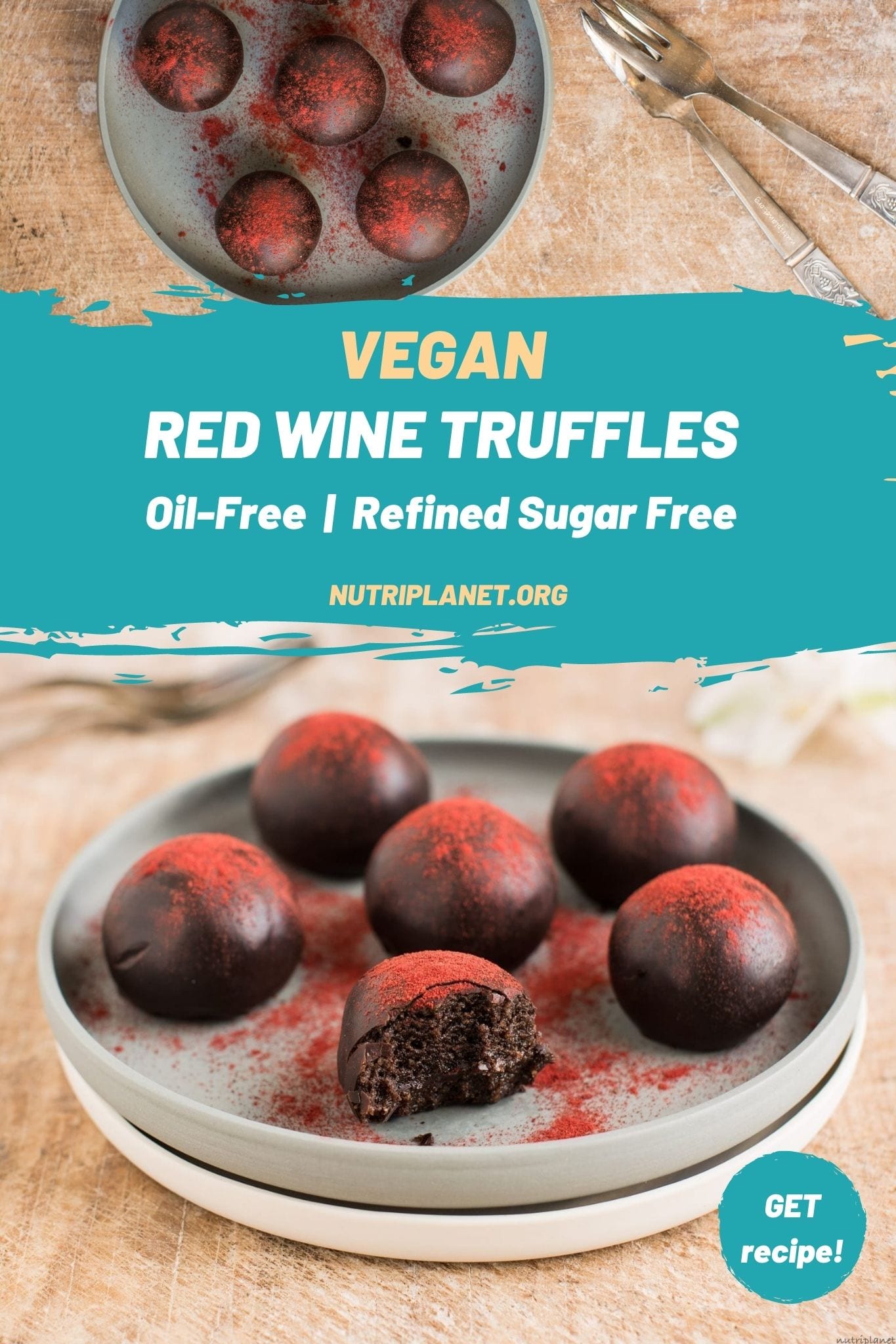 Those vegan truffles with red wine make a decadent chocolate treat for any special occasion.