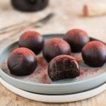 Vegan Chocolate Truffles with Red Wine