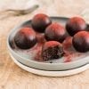 Vegan Chocolate Truffles with Red Wine