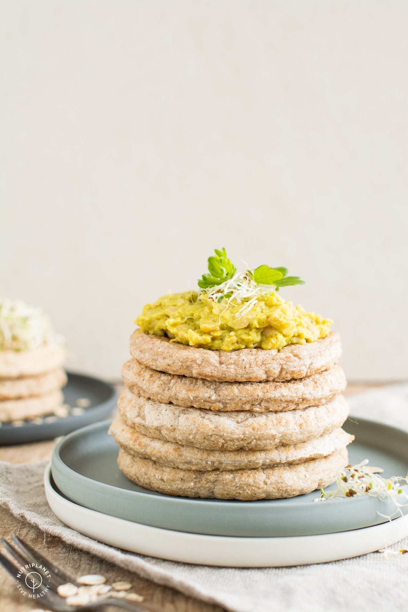 Those light and fluffy vegan oat pancakes with coconut flour excel in simplicity as well as delightful taste. 