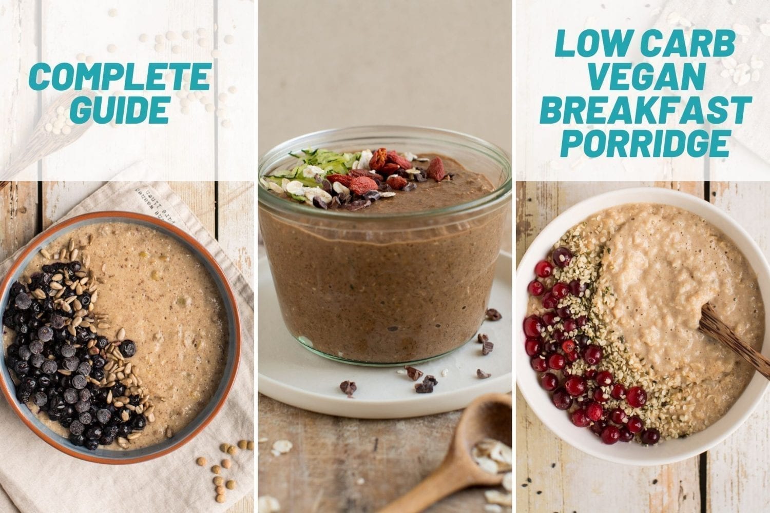 The Complete Guide to Low Carb Vegan Breakfast Porridge [Video