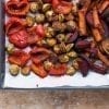 Super healthy oil-free miso roasted vegetables that make an excellent side dish to any festive gathering or brighten up your weekday meal.