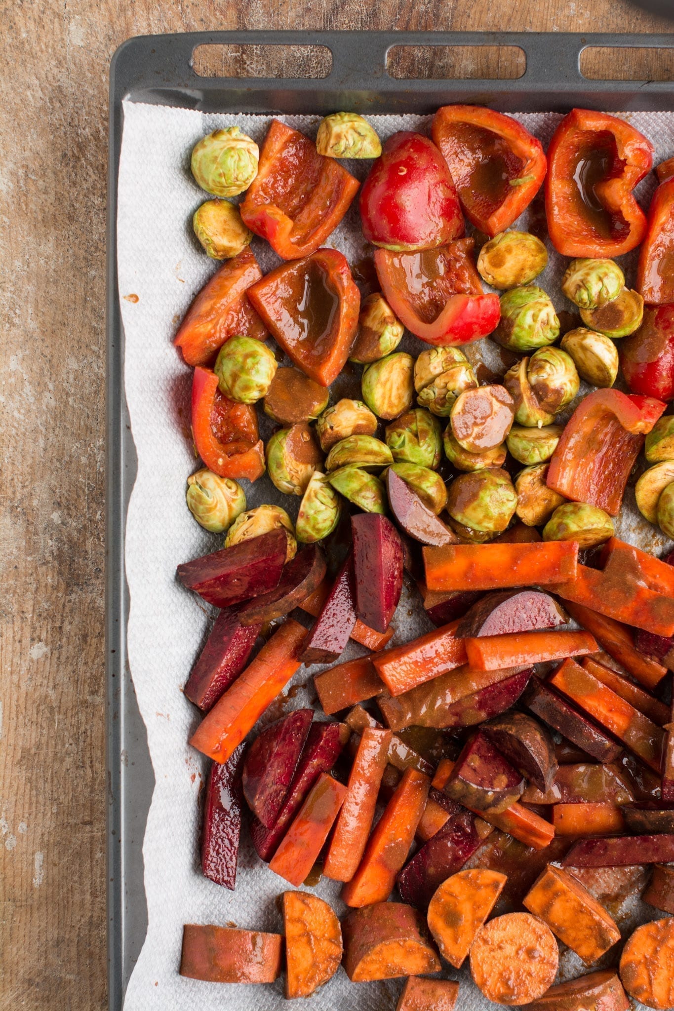 Miso Roasted Vegetables oil free