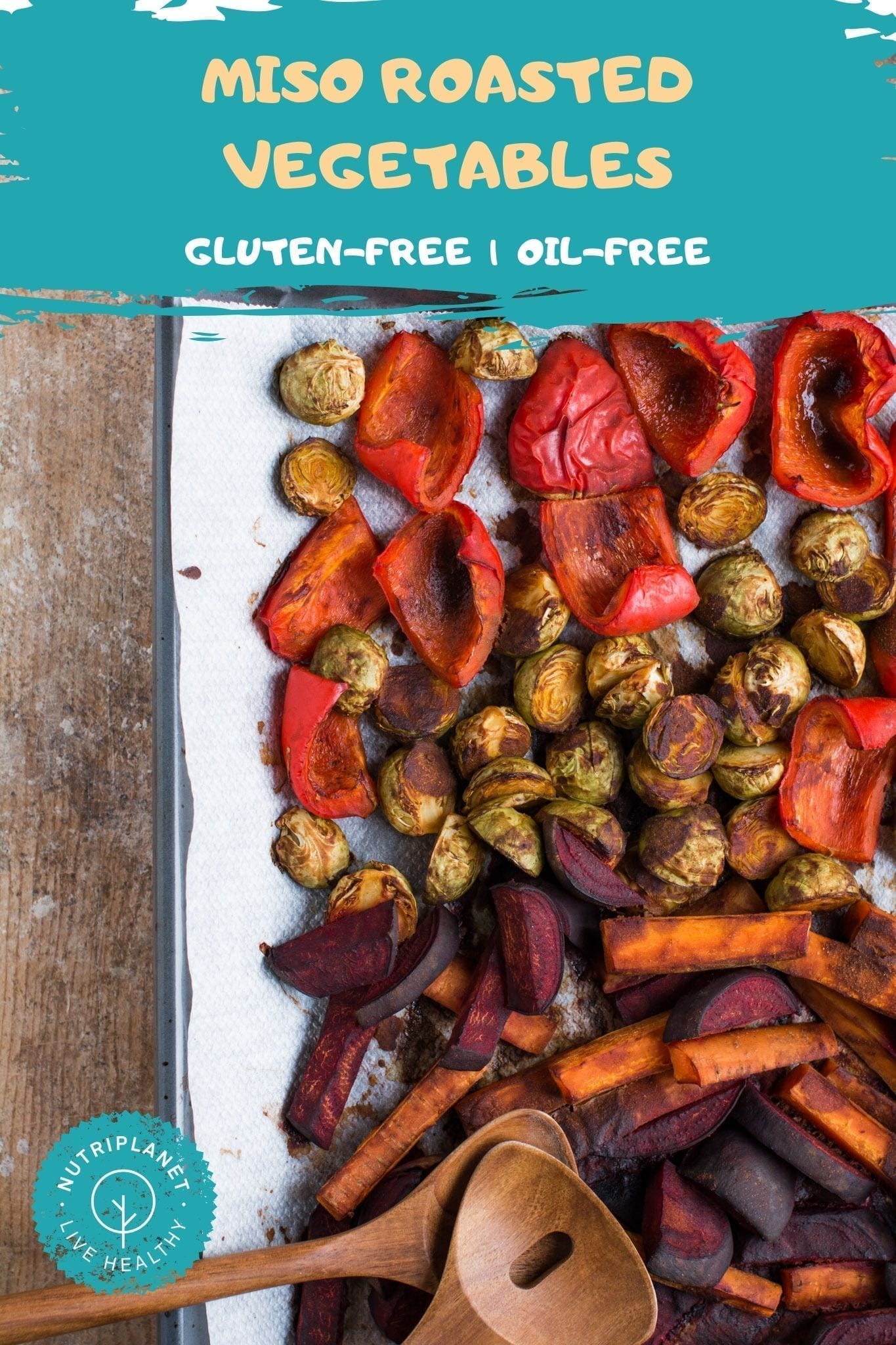 Miso Roasted Vegetables oil-free