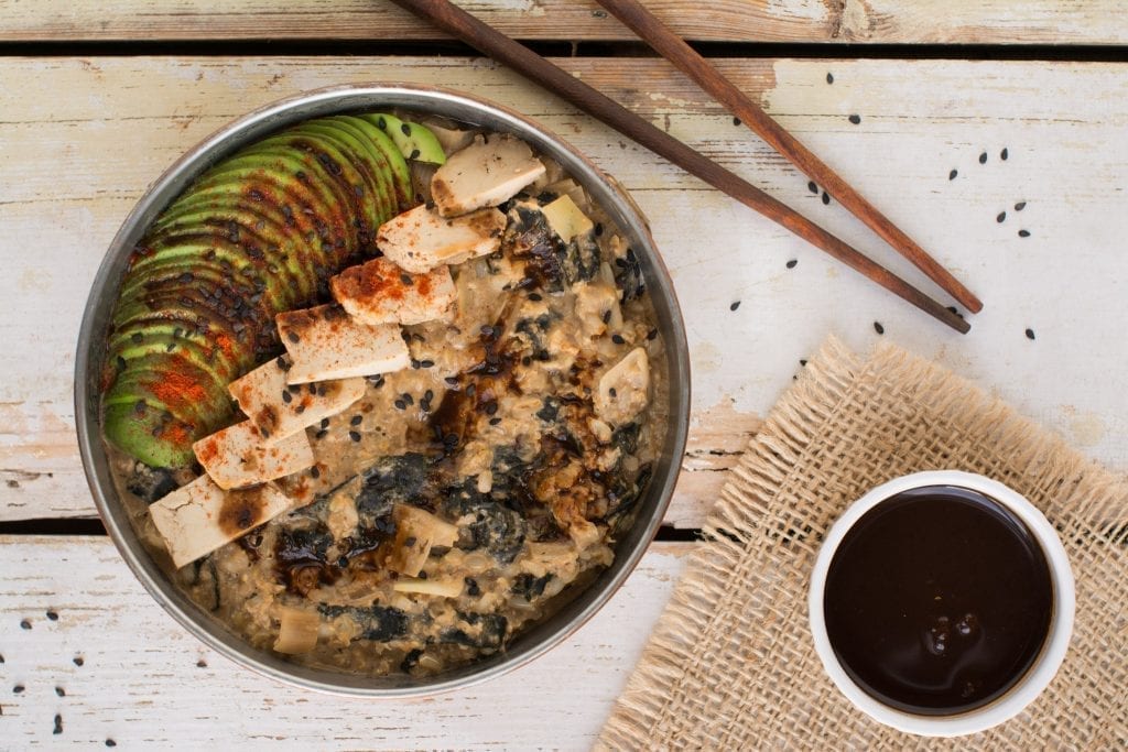 Japanese Breakfast Porridge Bowl [Vegan]