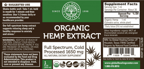 Organic Hemp Extract - 825 mg - Image 4
