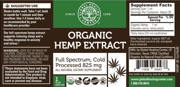 Organic Hemp Extract - 825 mg - Image 6