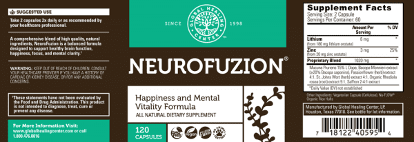 NeuroFuzion - Mental Support Formula - Supports Mental Focus & Clarity - Image 2