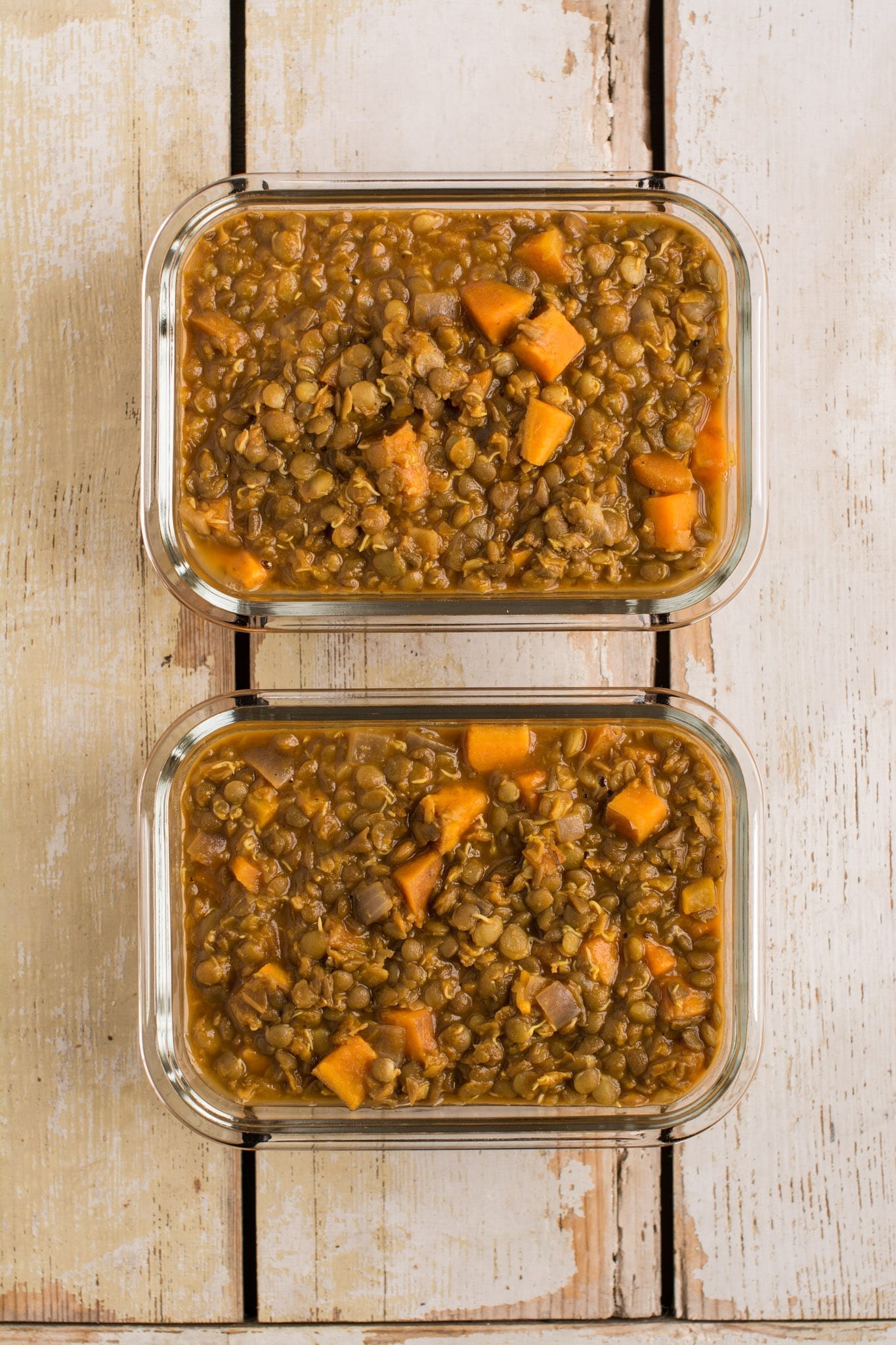 Sweet Potato Lentil Stew [Oil-Free]