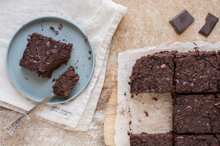 Soft and fudgy whole food plant-based chocolate beet brownies that are gluten-free and exceptionally easy to make. You’ll only need a food processor and 10 minutes of your time.