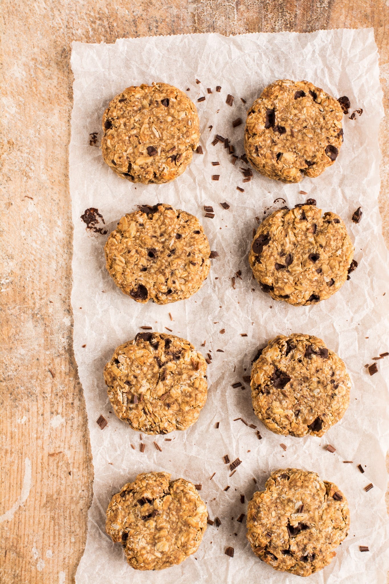 Super easy and delicious vegan oatmeal cookies that are soft and chewy using whole food plant-based ingredients. 