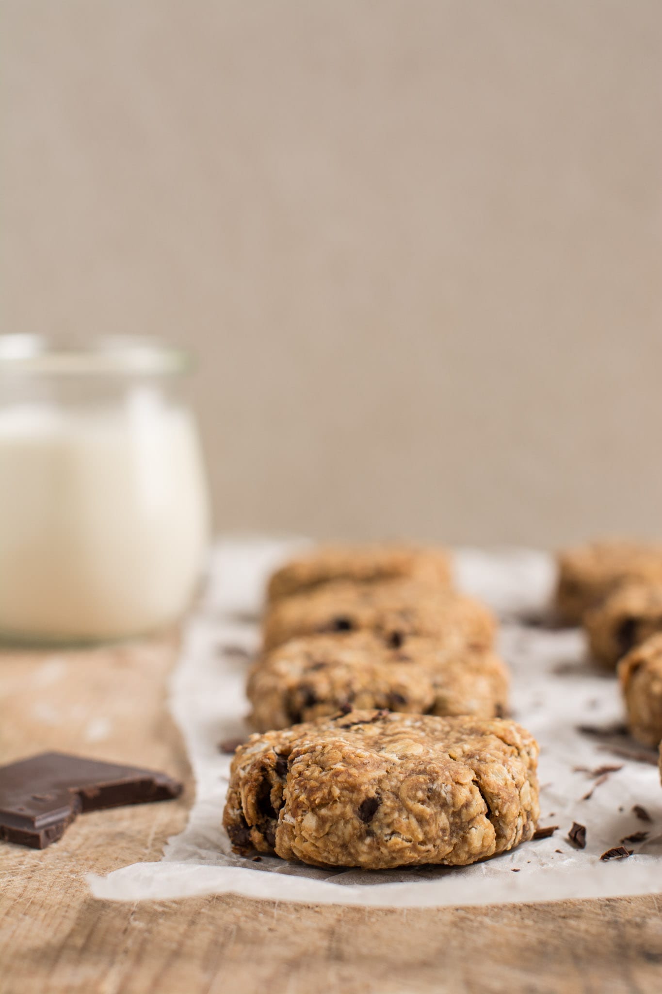 Super easy and delicious vegan oatmeal cookies that are soft and chewy using whole food plant-based ingredients. 