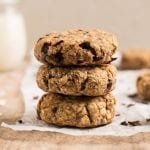 Super easy and delicious vegan oatmeal cookies that are soft and chewy using whole food plant-based ingredients.