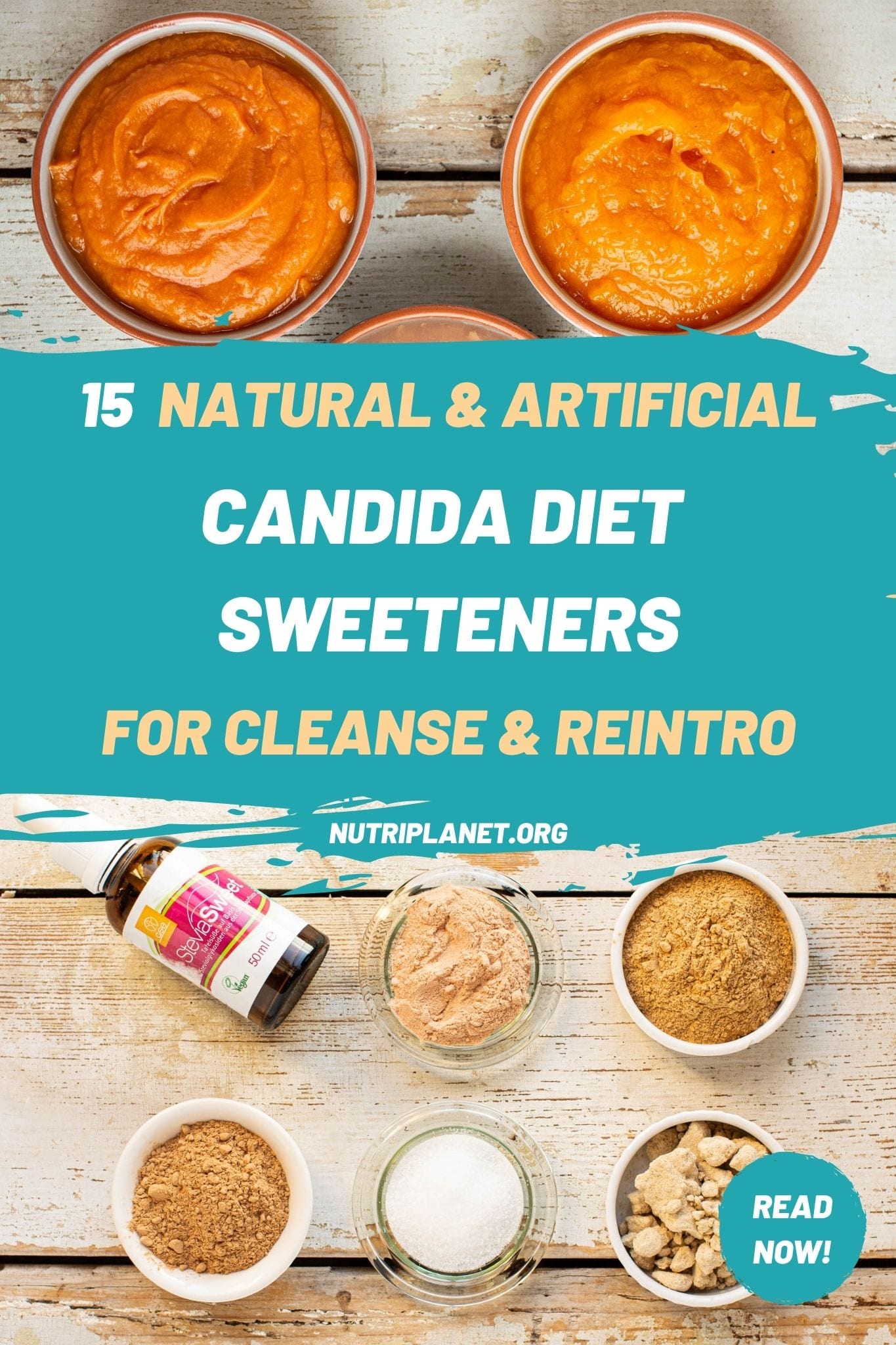 Learn how to use 15 Candida diet sweeteners for both cleanse and reintroduction phase.