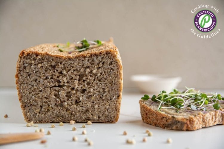 Learn how to make a delicious yeast-free gluten-free sourdough bread using buckwheat and quinoa groats.