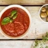 Learn how to make a simple and flavourful homemade marinara sauce. On top of that it’s also oil-free. It’ll be extremely convenient to grab this sauce from the fridge and use it on pizzas, pastas, salads, and as a dip.