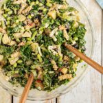 Learn how to make a quick and easy, balanced, delicious, and nutritious kale salad for the whole family.