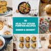 Learn how to make healthy vegan pumpkin recipes, both for dinner and dessert. From pumpkin curry and soups to pumpkin pie, blondies, brownies and ice cream.