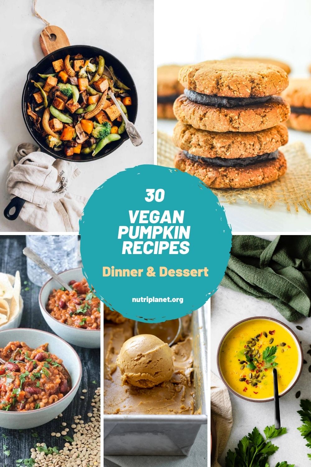 Learn how to make healthy vegan pumpkin recipes, both for dinner and dessert. From pumpkin curry and soups to pumpkin pie, blondies, brownies and ice cream.