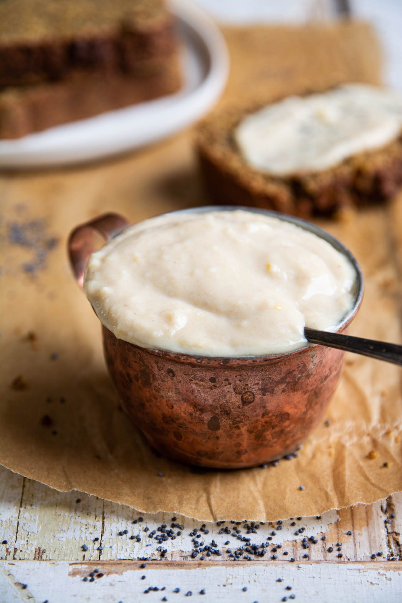 Learn how to make a no cook healthy gluten-free vegan lemon custard aka pastry cream. Besides, this vegan custard is oil-free as well as low-fat and takes under 10 minutes to make. Suitable on Candida diet and on low glycemic plant-based diet.