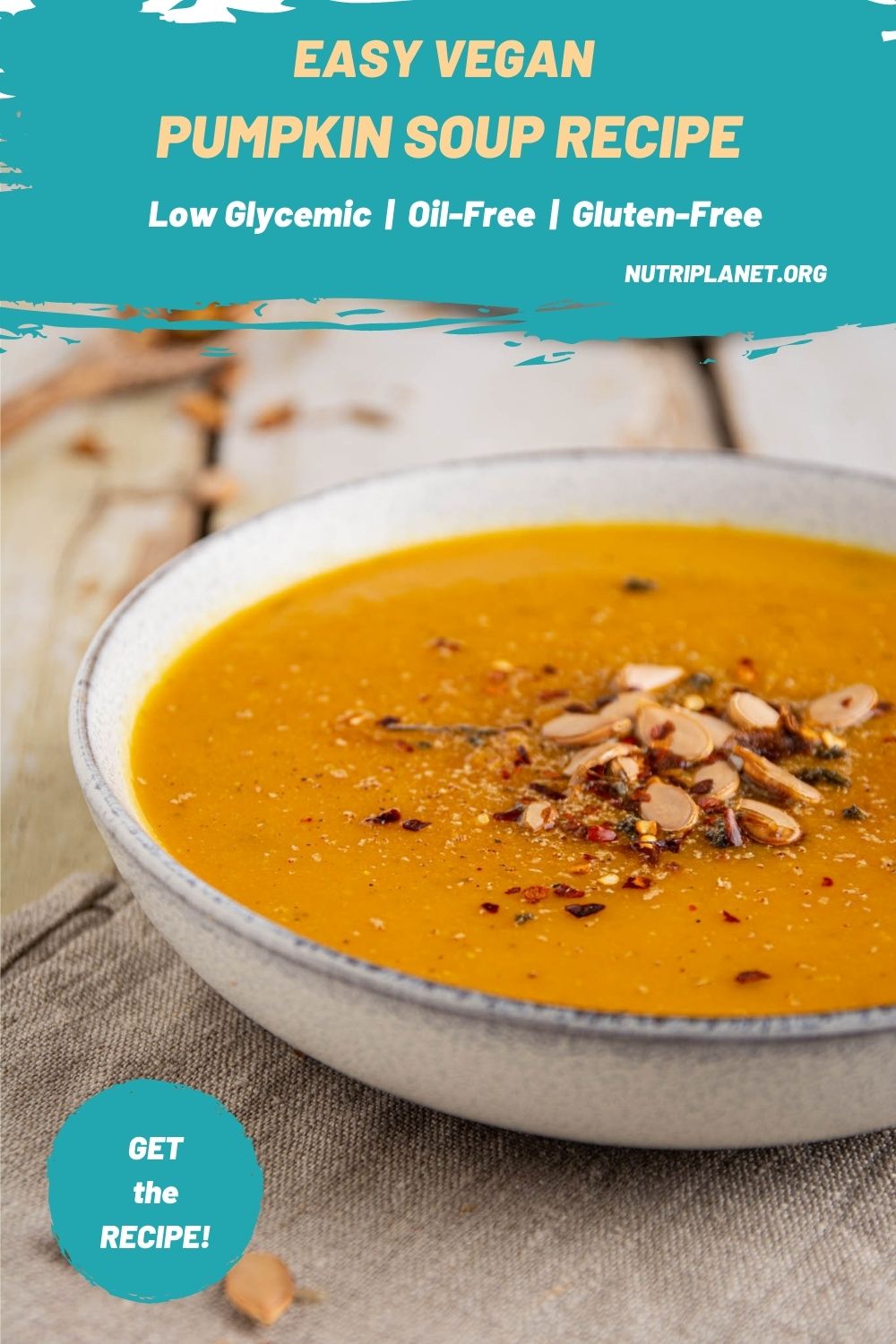 Learn how to make a hearty and healthy pumpkin soup recipe with lentils and sweet potato. This creamy and delicious soup is an excellent healthy and comforting autumnal meal.