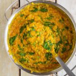 Learn how to make an easy red lentil and moong dal recipe with pumpkin and spinach. You’ll need simple plant-based ingredients and 30 minutes of your time.