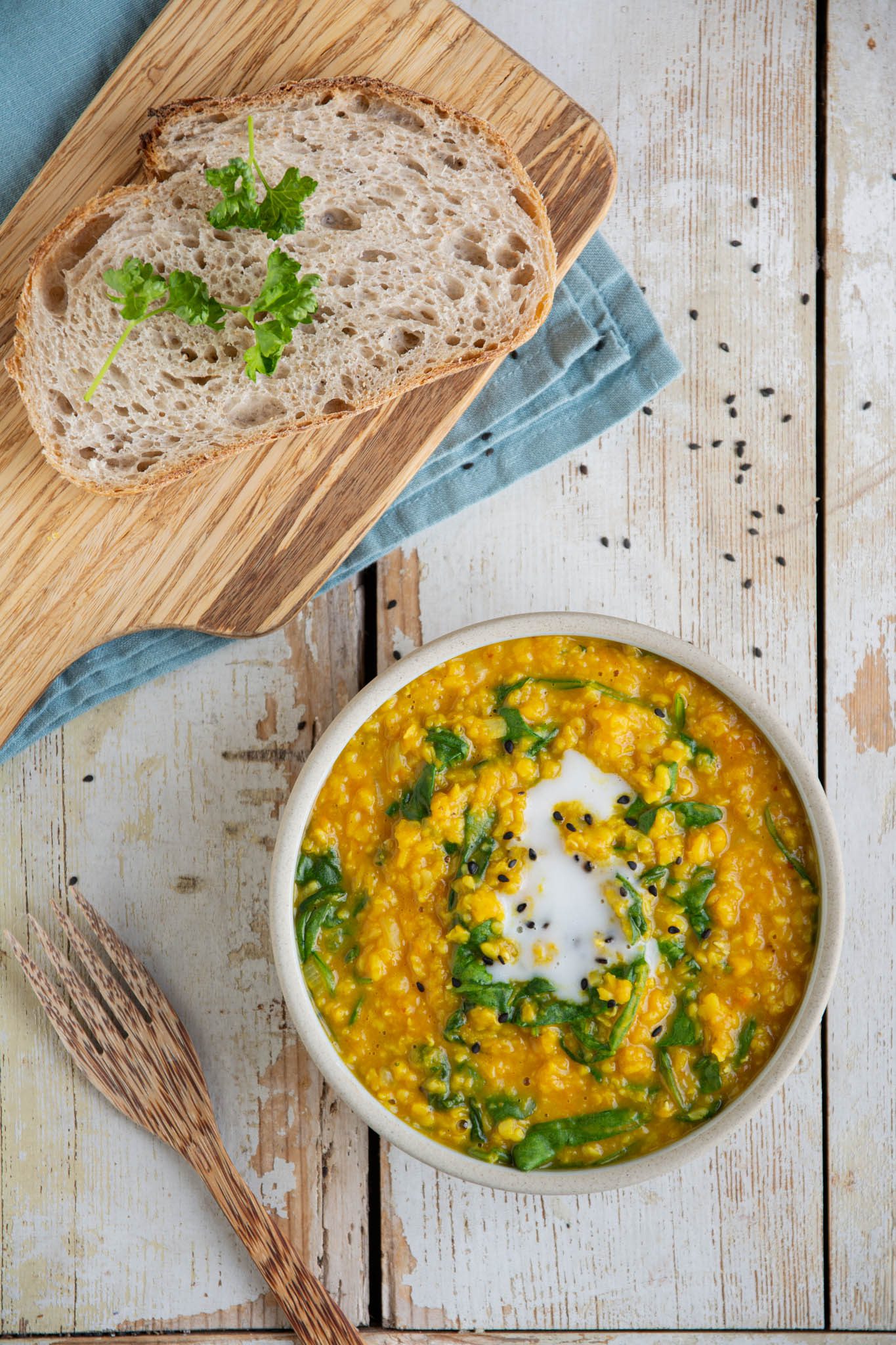 Learn how to make an easy red lentil and moong dal recipe with pumpkin and spinach. You’ll need simple plant-based ingredients and 30 minutes of your time.