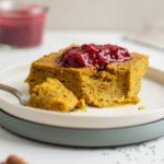 Learn how to make a healthy gluten-free vegan pumpkin pie recipe without crust. This pie is light and lean, therefore suitable for weekday indulgence. However, it can also be the main dessert on your vegan Thanksgiving table.