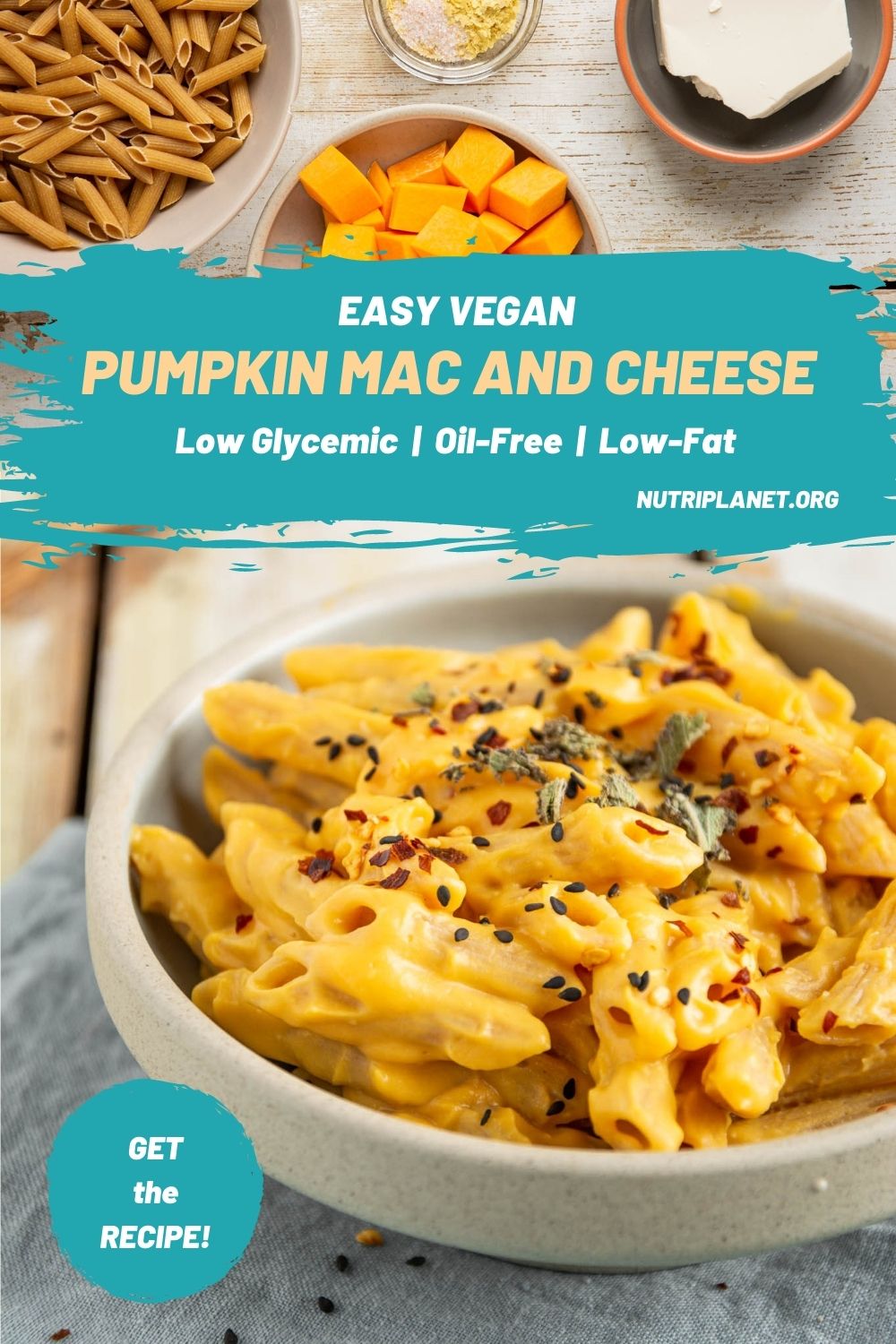 Learn how to make delicious and healthy vegan butternut squash mac and cheese. Besides being plant-based, this recipe is also nut-free, oil-free, and low-fat. Besides, it's very easy to make.