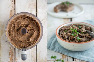 Learn how to make low-fat black bean hummus with soybeans, chickpeas, mushrooms, herbs, and carrots. You'll need 13 ingredients, a food processor, and 25 minutes of your time.