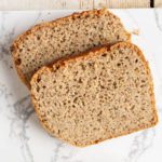 Learn how to make gluten-free sprouted bread with buckwheat and red lentils. This bread is also a no flour and no yeast recipe. Furthermore, you won't need any starter either.