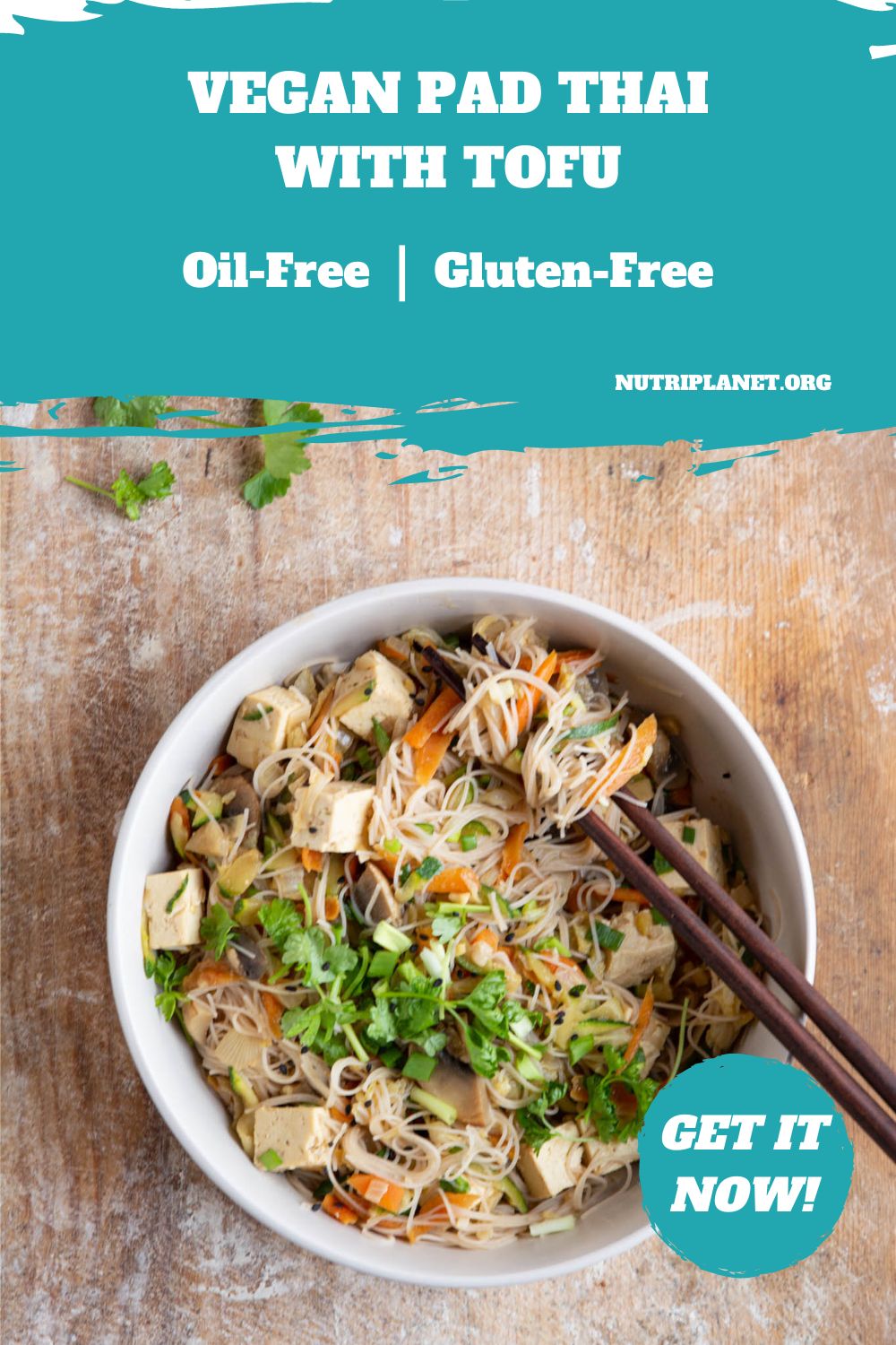 Try this healthy version of vegan pad thai that uses no oil or dairy products. It's a perfect weekday meal that'll fill you up.