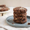 These soft Chocolate Tiger Nut Cookies are packed with plant-based goodness. This gluten-free, refined sugar-free recipe is easy to make and perfect for a healthy treat.