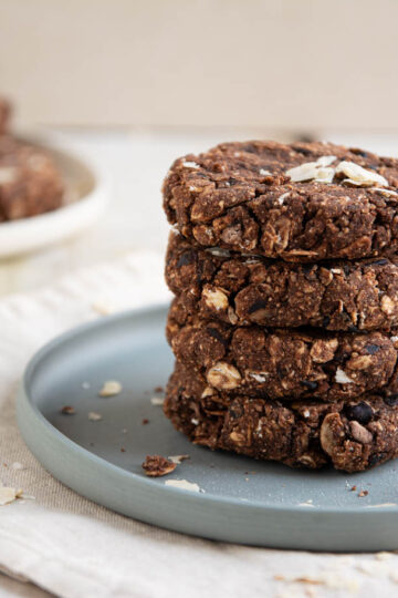 These soft Chocolate Tiger Nut Cookies are packed with plant-based goodness. This gluten-free, refined sugar-free recipe is easy to make and perfect for a healthy treat.